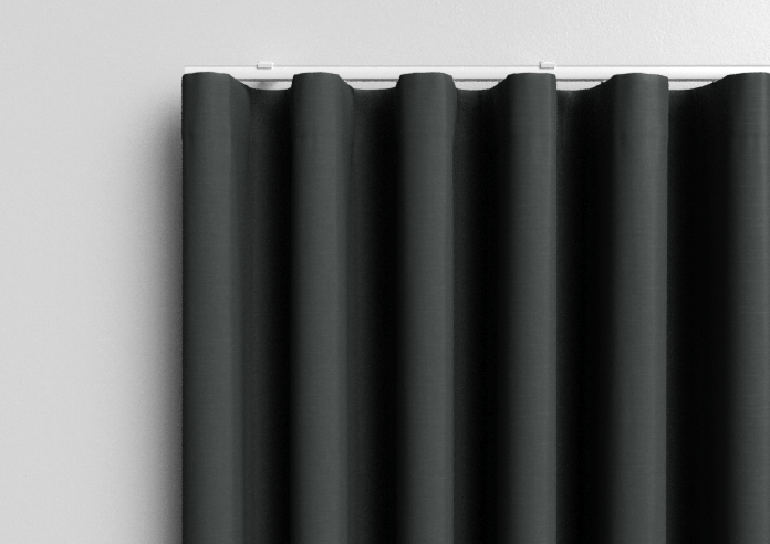 Kyoto Faux Silk, Anthracite - Made to Measure Curtains - Image 13